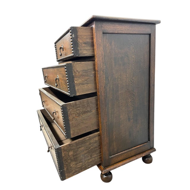 Early 20th Century English Chest of Drawers by Hansford Bros., Ryde Isle of Wight For Sale - Image 13 of 13