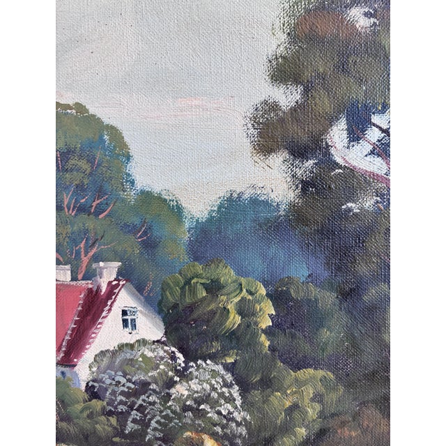 European Artist, Countryside Landscape, 1970s, Oil Painting For Sale - Image 12 of 15