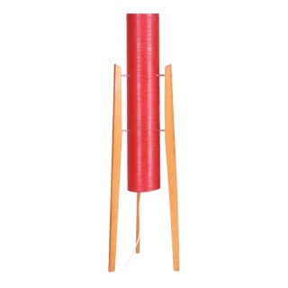 Mid-Century Floor Lamp in Beech by Novoplast Sereď, Czech, 1960s For Sale
