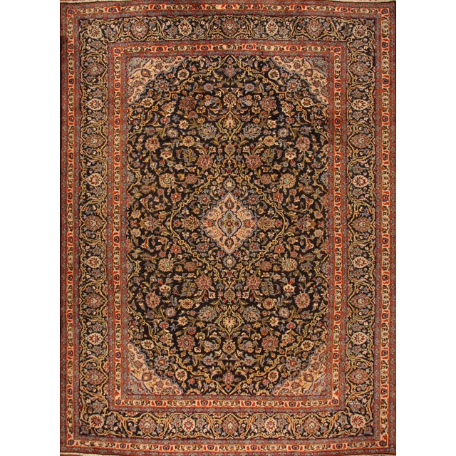 Middle Eastern Hand-Knotted Rug For Sale