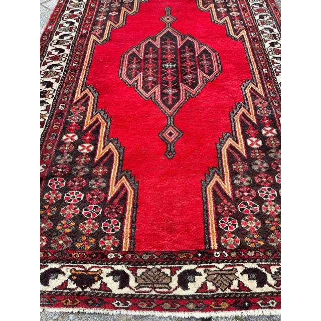 Vintage Rustic Mazlaghan Rug, 1950s For Sale - Image 16 of 18