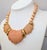 Metal Vintage 1985 Signed Napier Pink "Sherbet" Molded Lucite Collar Necklace For Sale - Image 7 of 11