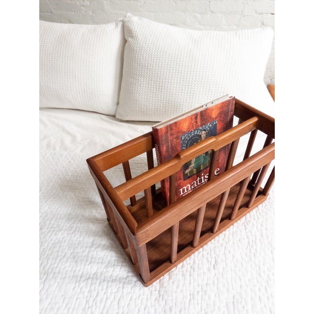 1970s Danish Teak Magazine Rack From Goodwood For Sale - Image 4 of 7