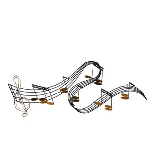 Signed Curtis Jere Musical Note Wall Hanger For Sale