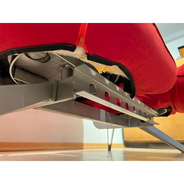 Postmodern Convertible Sofa in Red Fabric attributed to Bonaldo, Italy, 1980s For Sale - Image 17 of 18