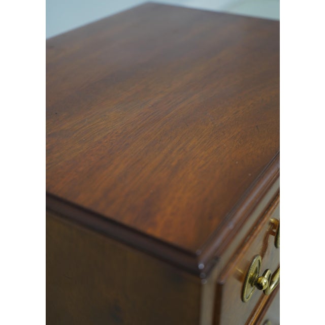 Stickley 3 Drawer Mahogany Chairside Accent Chest For Sale - Image 11 of 18