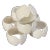 Vintage Sigma Bone China White Shell Napkin Rings- Set of Six For Sale