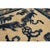 1880s Antique Small Blue and Ivory Chinese Ningxia Small Foo Dog Greek Key Rug For Sale - Image 9 of 10