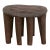 Round Artisanal African Side Table For Sale