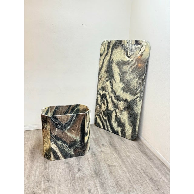 Vintage Green Marble Dining Table For Sale - Image 9 of 11