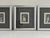 Set of three black-and-white portrait prints from the Mood Study series, each depicting a woman's face with different...
