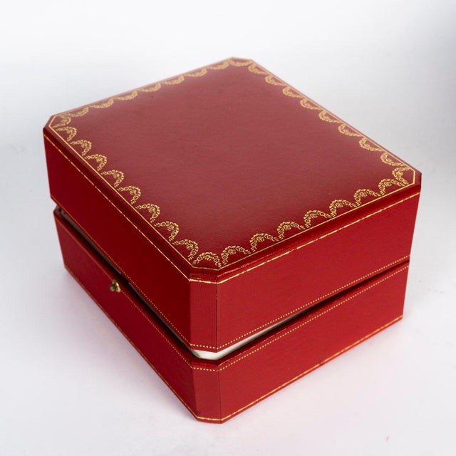 Watch box from Cartier with its cardboard packaging, 1990. 20th-century watch box from Cartier with its original cardboard...