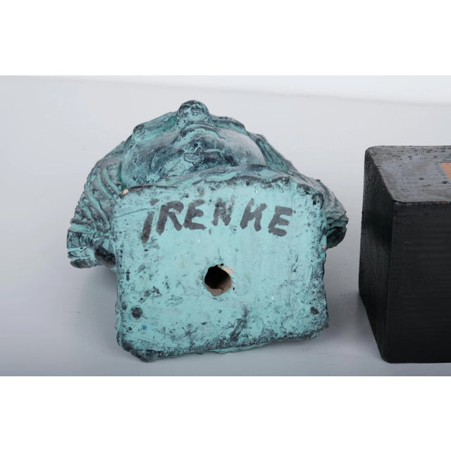 Tibor Jankay "Irenke" Mid-Century Modern Ceramic Sculpture on Wood Base For Sale - Image 12 of 12