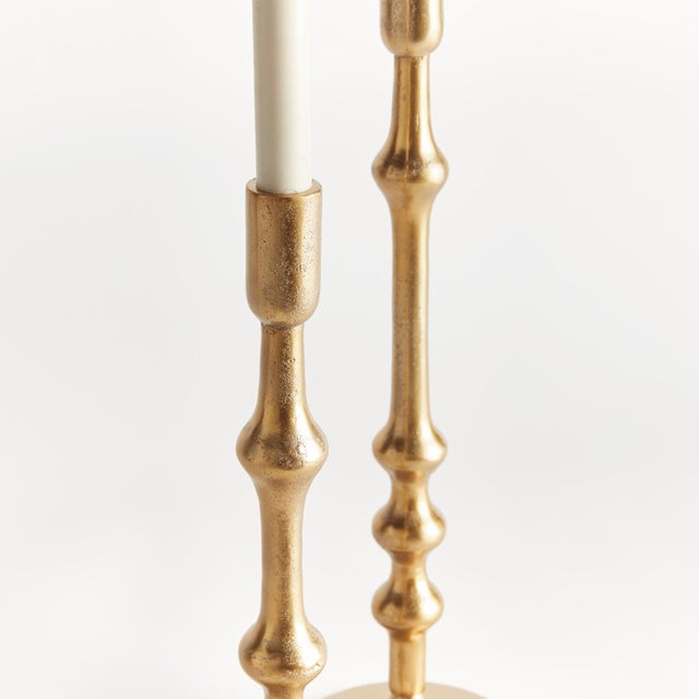 This set of 2 substantial taper holders are perfect for mantel or front entry. Made using a centuries old sandcast method,...