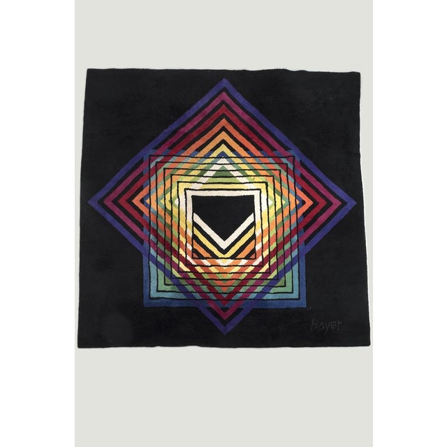 Black Vintage Tapestry by Edwald Kröner For Sale - Image 8 of 8