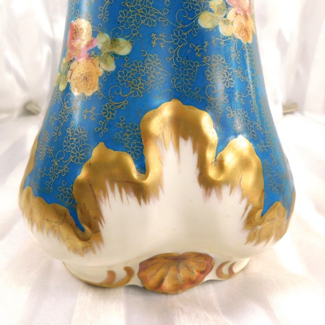 Blue Antique L Straus and Sons Chocolate Pot Teapot Coffee Pot For Sale - Image 8 of 11
