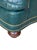 Vintage Thomas-Bain Leather Club Chair & Ottoman Set in Peacock Teal Green | Tufted Traditional Lounge Seating For Sale - Image 16 of 18