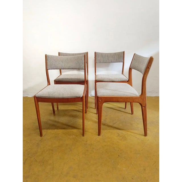 Wood Vintage Danish Chairs, 1950s, Set of 4 For Sale - Image 7 of 7
