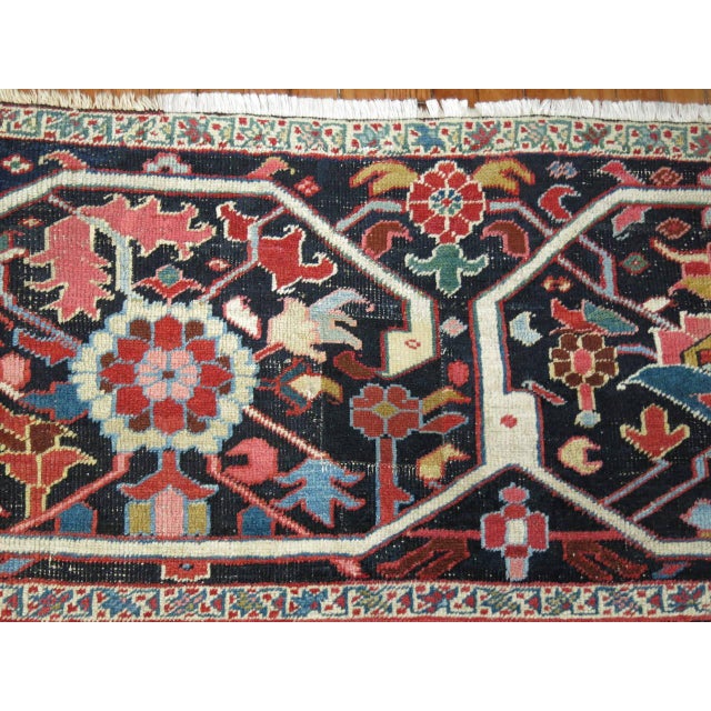 Persian Antique Persian Serapi Rug For Sale - Image 3 of 18