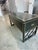 Wood Vintage Sligh Furniture Black Lacquer Campaign Desk With Gold-Tooled Leather Top & Faux Bamboo Base For Sale - Image 7 of 15
