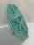 1940s French Gien Turquoise Majolica Oyster Plate For Sale - Image 6 of 14