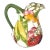 Vintage Ceramic Pitcher Jug Vegetables Multi Color Love Debbie Multicolor For Sale