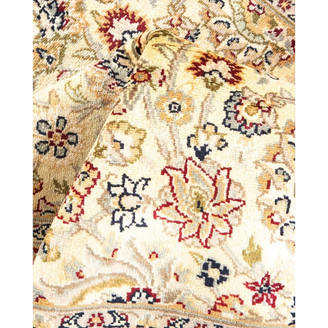 Textile Mogul, One-of-a-Kind Hand-Knotted Area Rug in Ivory, 4' 1" x 6' 3" For Sale - Image 7 of 8