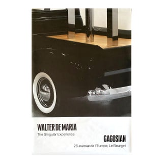 Walter De Maria the Singular Experience Official Exhibition Poster For Sale