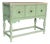 1940s Spanish Style Oak Console Cabinet For Sale