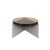 Alwa One Big Side Table with Amber Top & Brushed Stainless Steel Base by Sebastian Herkner for Pulpo For Sale - Image 6 of 6