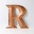 Vintage Copper Colour Letter R, 1970s For Sale - Image 9 of 10