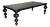 NOIR Claudio Dining Table, Hand Rubbed Black For Sale
