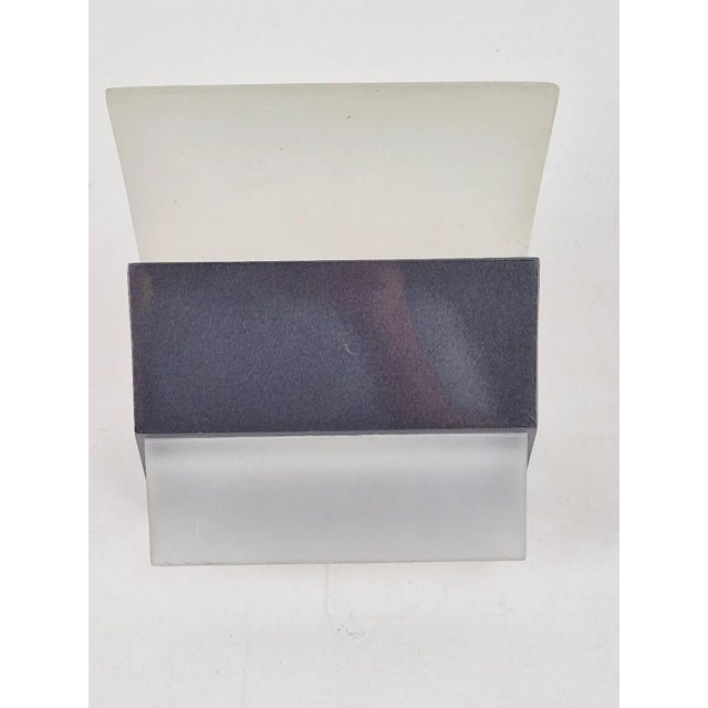 Gray Mid-Century Wall Lamp in Murano Glass from Leucos, Italy, 1970s For Sale - Image 8 of 11