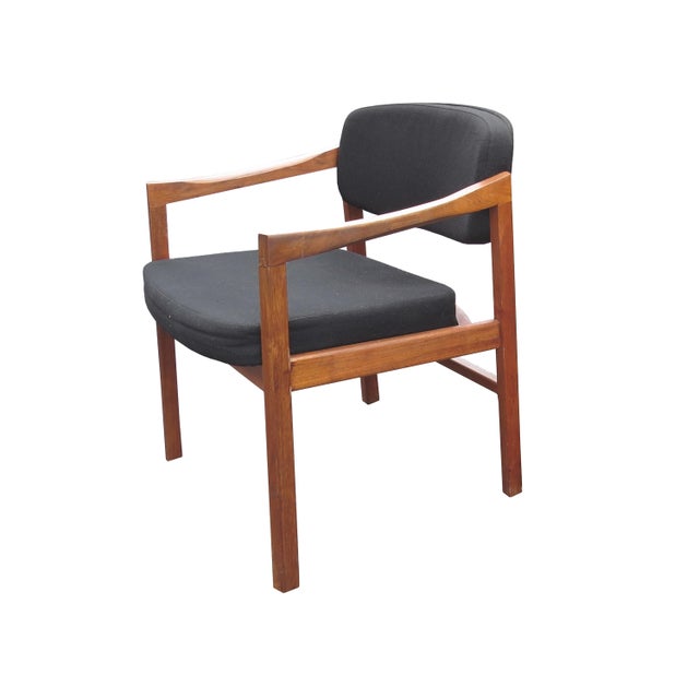 Vintage Mid Century Eck-Adams Walnut Armchairs - a Pair For Sale In Chicago - Image 6 of 12