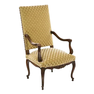 Mid 19th Century Louis XV Style Fruitwood Armchair