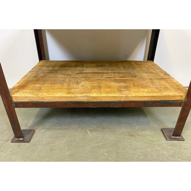 1960s Industrial Red Coffee Table, 1960s For Sale - Image 5 of 8