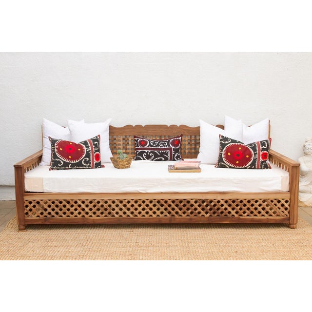 Exclusively designed and handmade by De-cor, this magnificent 9-foot lounge daybed represents the pinnacle of Moroccan-...