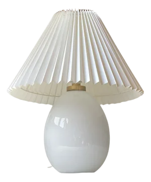 White Egg-Shaped Table Lamp by Poul Seest Andersen for Le Klint, 1970s