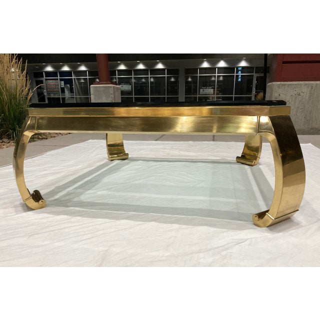 Ming Leg Brass Coffee Table From Mastercraft For Sale - Image 13 of 13