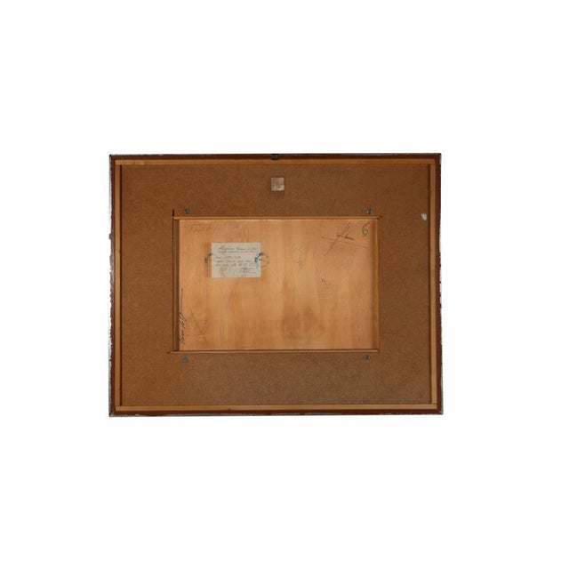 Modern Gianni Dova, Figure with White Headdress, 1960, Mixed Media on Paper For Sale - Image 3 of 5