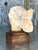 Wood Mid 20th Century Vintage Boho Carved Stone Bust of Woman Sculpture For Sale - Image 7 of 8