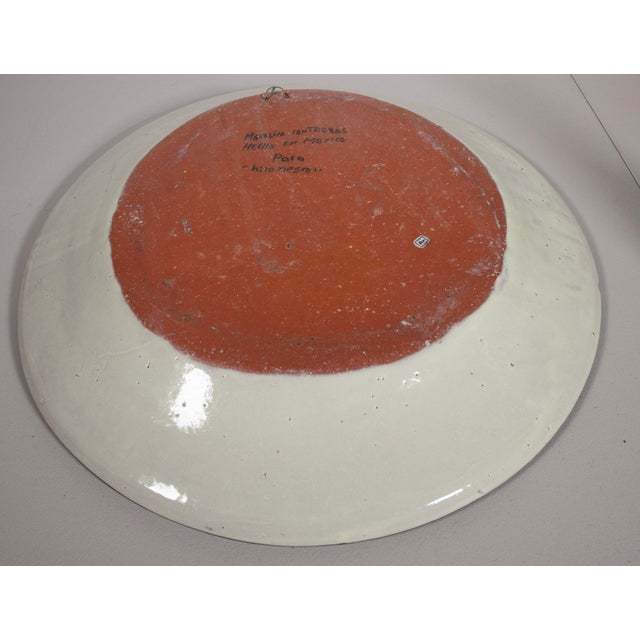 Manolo Contreras Mexican Folk Art Plate With Rabbit – 20” For Sale In West Palm - Image 6 of 6