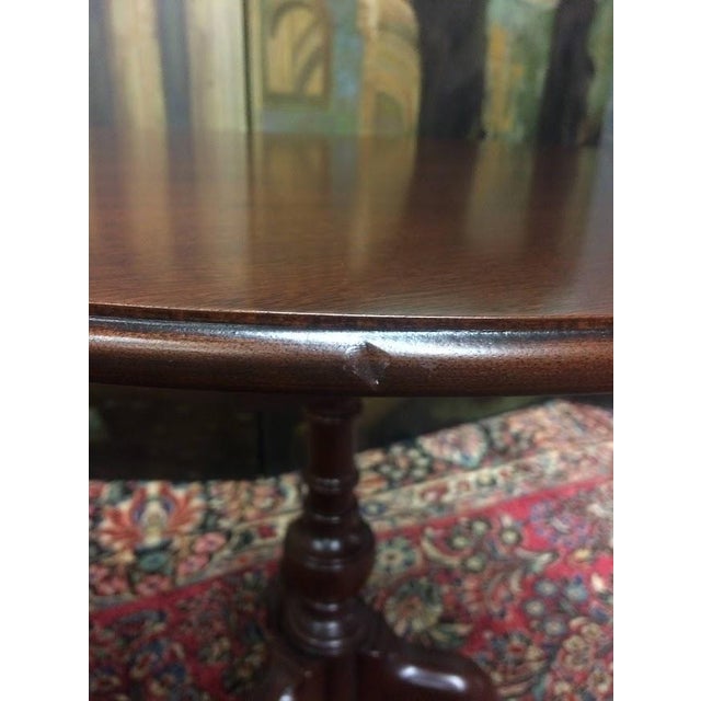 Item: Vintage Tilt Top Table in Mahogany. Age & Condition: Circa 1930, restored and refinished. A few small flaws....