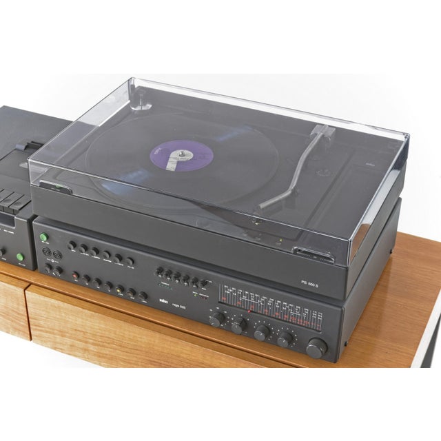 Black 525 PS550s and TGC450 HiFi System Director by Dieter Rams for Braun AG, Germany, 1977, Set of 3 For Sale - Image 8 of 16