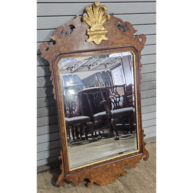 Chippendale Friedman Brothers Colonial Williamsburg Prince of Wales Beveled Mirror Cw-Lg-5 For Sale - Image 3 of 16