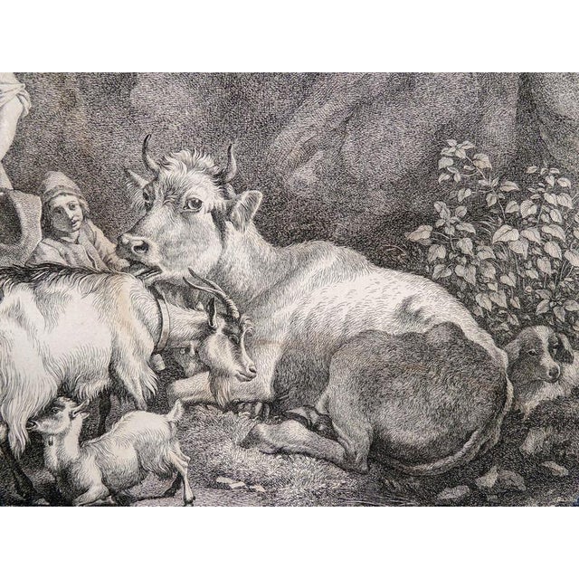 Francesco Londonio, Bucolic Scene 2, Engraving For Sale - Image 4 of 11