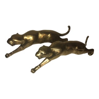 1930s Brass Panthers For Sale