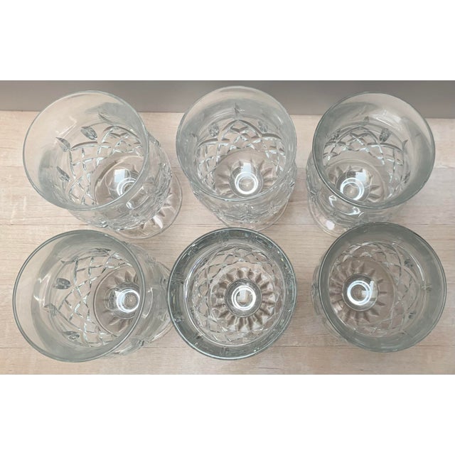 Mid 20th Century Waterford Water Glasses Set of 6 For Sale In Los Angeles - Image 6 of 8