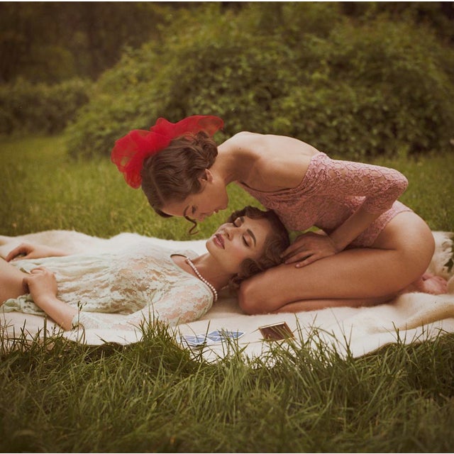 Royal Tea Kiss by Dasha and Mari Blanket intimacy, 2019. Limited edition print (edition size 1/30) 40x40" inches / 101x101...