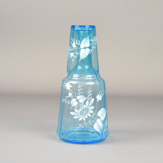 Antique Water Carafe with Glass, Set of 2 For Sale - Image 10 of 14